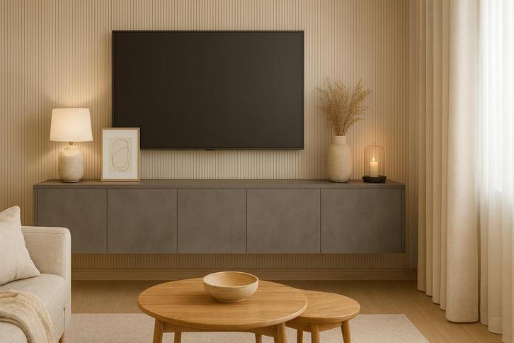 TV-MEUBEL - Ontwerp zelf je Shelvy® tv-meubel op maat in 3D, Huis en Inrichting, Kasten | Televisiemeubels, 25 tot 50 cm, Nieuw