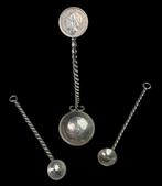 Lepel - Zilver - Drie muntlepels