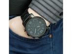 Fossil Nate JR1401 - Herenhorloge 50 mm - Stalen band -, Sieraden, Tassen en Uiterlijk, Horloges | Heren, Verzenden, Nieuw