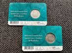 Nederland. Coincard ½ Gulden 1929 Wilhelmina (2x) (Zonder