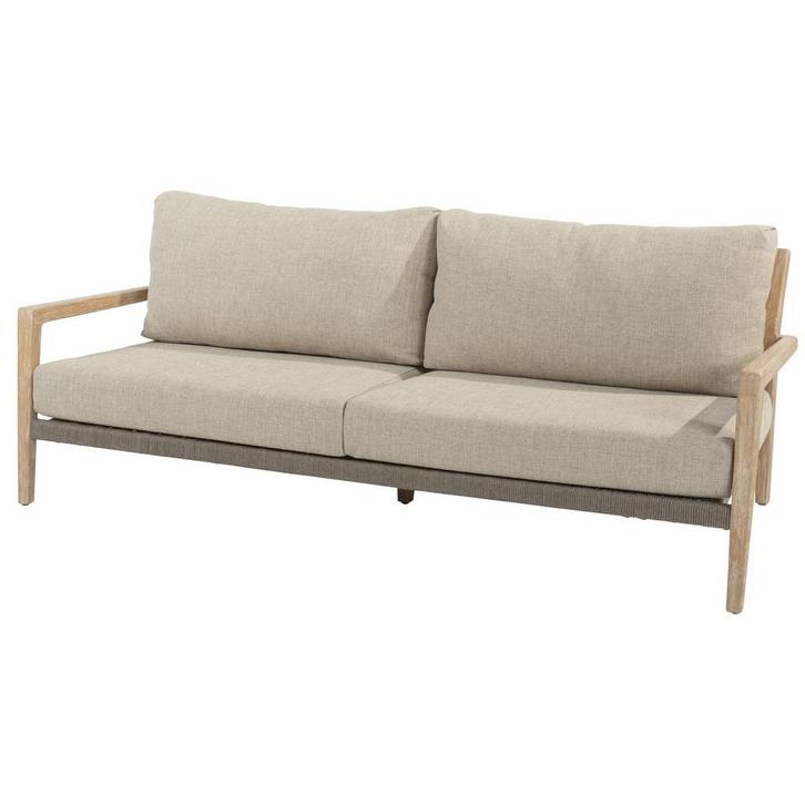 Julia 3-zitsbank brushed teak 4 Seasons Outdoor, Tuin en Terras, Tuinsets en Loungesets, Nieuw, Ophalen of Verzenden