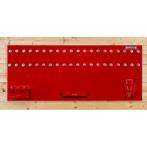 Gereedschapsbord rood 150 x 61 cm inclusief magnetische, Nieuw, Ophalen of Verzenden