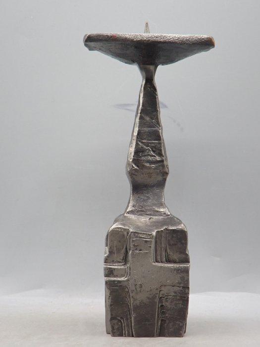 Kaarsenhouder - IJzer - Brutalistisch, Antiek en Kunst, Curiosa en Brocante