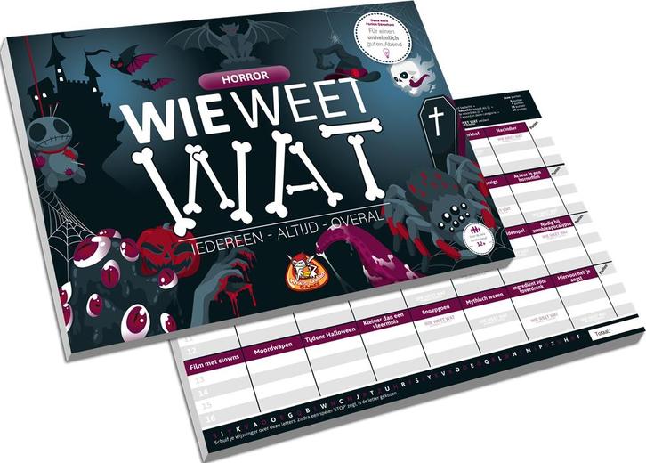 Wie Weet Wat - Horror | White Goblin Games - Kaartspellen, Hobby en Vrije tijd, Gezelschapsspellen | Kaartspellen, Nieuw, Verzenden