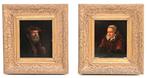Dutch School (XVIII) - Two pendant portraits - NO RESERVE, Antiek en Kunst