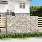 vidaXL Schanskorf gewelfd 300x30x180/200 cm gegalvaniseerd, Tuin en Terras, Bloembakken en Plantenbakken, 100 cm of meer, Verzenden