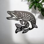 Tuindecoratie vis snoek | 40.7 cm x 29.2 cm, Verzenden, Nieuw