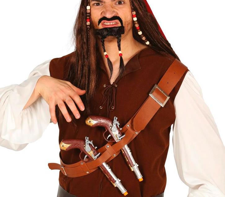 Riem 2 Pistolen, Hobby en Vrije tijd, Feestartikelen, Nieuw, Verzenden