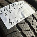 2 x Continental 215-70-15 C Winterbanden 6,5mm, Auto-onderdelen, Banden en Velgen, 15 inch, Band(en), Bestelwagen, Gebruikt