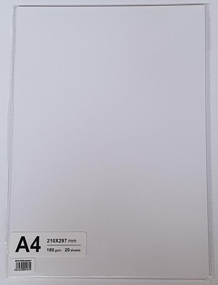 Aigostar A4 fotopapier glanzend 180 gram 20 vel, Computers en Software, Printerbenodigdheden, Nieuw, Verzenden