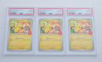 Pokémon - 3 Graded card - Pikachu #020 Promo card, Limited, Nieuw
