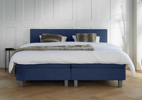 ACTIE! Boxspring Venetië 180 200 Blauw, Huis en Inrichting, Slaapkamer | Boxsprings, 180 cm, 200 cm, Blauw, Tweepersoons, Nieuw