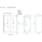 Wiesbaden Skyline Nis Schuifdeur - 1000x2000x8mm - NANO -, Ophalen of Verzenden, Nieuw, Glas