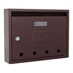 Profirst Mail PM 100 Brievenbus Bruin, Huis en Inrichting, Verzenden, Nieuw