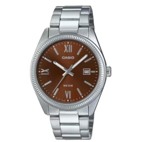 Horloge Heren Casio DATE - BROWN - ARABS NUMBERS (Ø 38,5 mm), Sieraden, Tassen en Uiterlijk, Zonnebrillen en Brillen | Heren, Verzenden