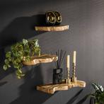 *WOONWINKEL* Wandschap Natural Set Van 3, Verzenden, Nieuw
