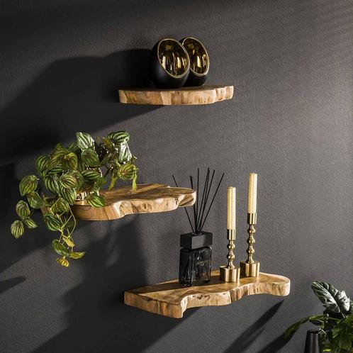 *WOONWINKEL* Wandschap Natural Set Van 3, Huis en Inrichting, Kasten | Overige, Nieuw, Verzenden