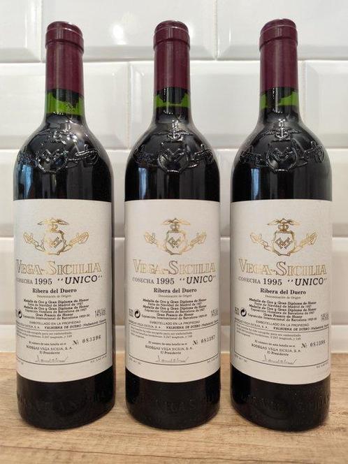 1995 Vega Sicilia, Único - Ribera del Duero Gran Reserva - 3, Verzamelen, Wijnen
