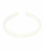 Haarband Diadeem 1,5cm – Parelkralen & Facetkralen – Wit, Sieraden, Tassen en Uiterlijk, Nieuw