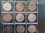 België. Leopold II Roi des Belges (set 9 munten). 5 Francs