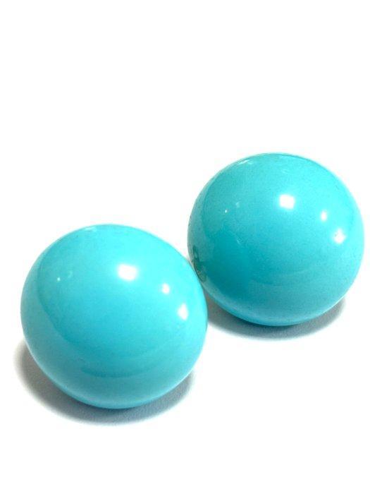 Turquoise - Zilver - Oorbellen, Antiek en Kunst, Curiosa en Brocante