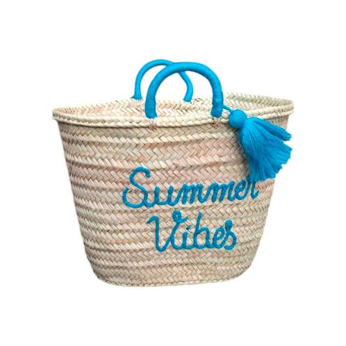 Strandtas Summer Vibes Voordelig, Trendy en Uniek, Sieraden, Tassen en Uiterlijk, Tassen | Damestassen, Overige typen, Blauw, Nieuw