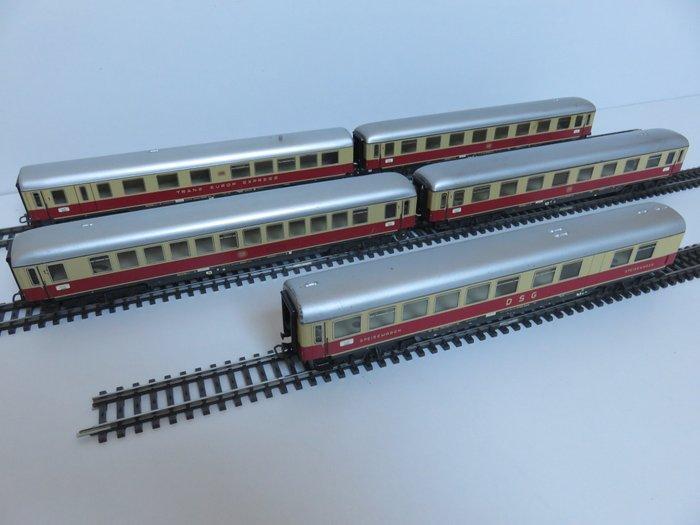 Märklin H0 - Modeltrein personenwagen (5) - 5x TEE rijtuigen, Hobby en Vrije tijd, Modeltreinen | H0