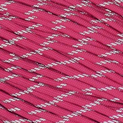 Rol 100 meter - Tracers Roze Paracord 550 - #24, Doe-het-zelf en Verbouw, Overige Doe-het-zelf en Verbouw, Nieuw, Ophalen of Verzenden