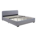Bed Nofrenna bedframe met 4 bedlades 200x160 cm grijs [en.ca, Huis en Inrichting, Slaapkamer | Bedden, Verzenden, Nieuw