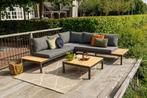 Hoek Loungeset - La Vida - Antraciet - Aluminium - Exotan, Verzenden, Nieuw