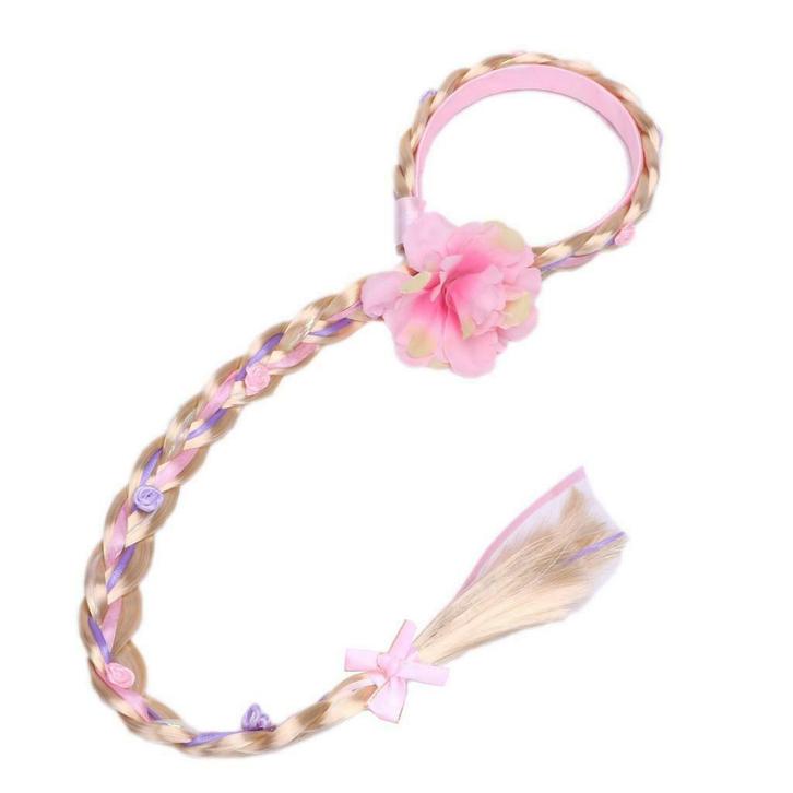 Rapunzel haarband met vlecht, Kinderen en Baby's, Carnavalskleding en Verkleedspullen, Nieuw, Ophalen of Verzenden