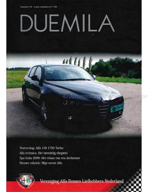2009 ALFA ROMEO CLUB DUEMILA MAGAZINE 95 NEDERLANDS, Boeken, Auto's | Folders en Tijdschriften, Alfa Romeo