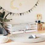 Kinderbed Wit Grenen 80x160 - OP=OP! Met Opberglades, Nieuw, 70 tot 85 cm, Ophalen of Verzenden, Lattenbodem