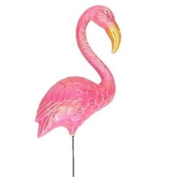 Dierenbeeld flamingo vogel 60 cm tuinbeeld steker - Tuinbe..