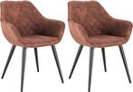 2x eetkamerstoel / keukenstoel / kuipstoel - stoffen, Huis en Inrichting, Stoelen, Verzenden, Nieuw