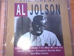 cd - Al Jolson - The Great Al Jolson, Zo goed als nieuw, Verzenden