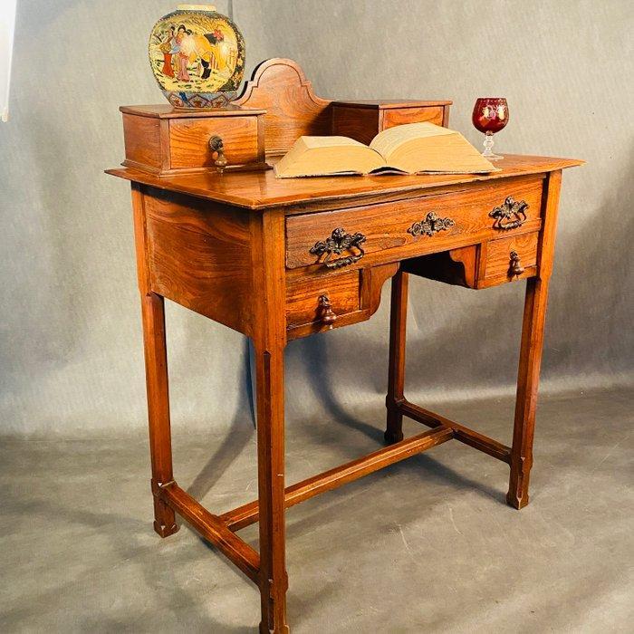 Schrijftafel - Hout, Italiaanse ambachtssnijderij begin 20e, Antiek en Kunst, Antiek | Overige Antiek