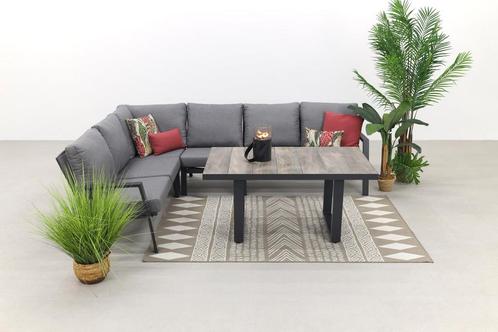 VDG Azoren/Darwin lounge dining set - antraciet - links &, Tuin en Terras, Tuinsets en Loungesets, Loungeset, Nieuw, Overige materialen