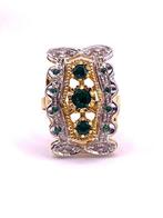 Zonder minimumprijs - Cocktailring - 9 kt. Geel goud, Zilver