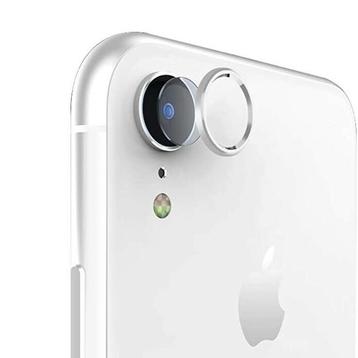 iPhone XR Glazen Camera Cover - Zilver (Covers)
