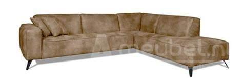 Hoekbank Lent - hoekbanken - Beige, Huis en Inrichting, Banken | Sofa's en Chaises Longues, Nieuw, Leer