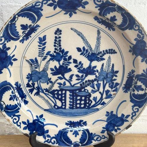 Bord - Aardewerk - Antieke Delfts blauwe aardewerk schaal, Antiek en Kunst, Antiek | Glas en Kristal