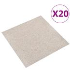 vidaXL Tapijttegels 20 st 5 m² 50x50 cm lichtbeige, Doe-het-zelf en Verbouw, Vloerdelen en Plavuizen, Verzenden, Nieuw