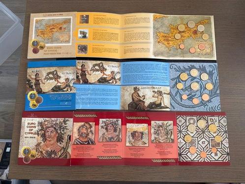 Cyprus. Year Set (BU) 2008/2011 (3 sets) (Zonder, Postzegels en Munten, Munten | Europa | Euromunten