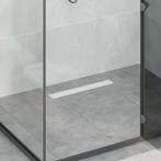 vidaXL 2 in 1 Doucheafvoer Zilver 60 cm Roestvrij staal 304, Verzenden, Nieuw