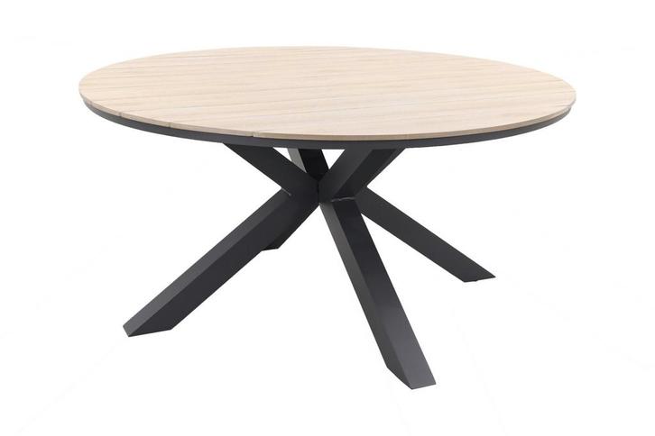 Garden Impressions Edison tuintafel - 148 cm. rond, Tuin en Terras, Tuintafels, Nieuw, Overige materialen, Rond, Verzenden