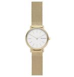Skagen Signatur SKW2693 Dameshorloge 30 mm - Goudkleurig, Sieraden, Tassen en Uiterlijk, Horloges | Dames, Verzenden, Nieuw