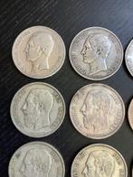 België. Leopold II. 5 Francs 1849-1876, 13 stuks (Zonder
