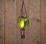 Solar Luchtballon - Met Vlameffect - Groen 36 cm, Tuin en Terras, Verzenden, Nieuw, Kunststof