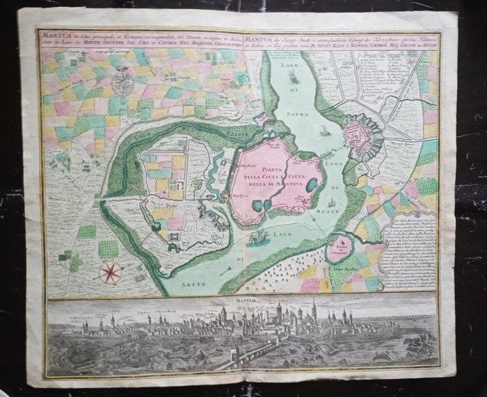 Europa - Italië / Lombardije / Mantova; Seutter Matthäus,, Boeken, Atlassen en Landkaarten